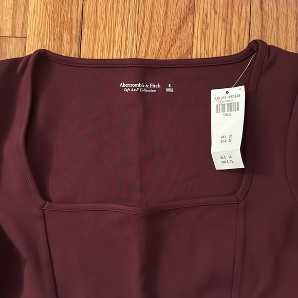 NWT Abercrombie & Fitch Ponte Squareneck Bodysuit - Picture 4 of 7